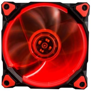 1STPLAYER FIRERING DUAL RING FAN 12CM - RED LED