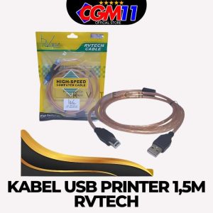Kabel USB 2.0 Printer 1,5 meter Gold RVTECH - cgm11computer