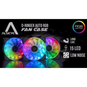 FAN CASE D-RINGER ALSEYE 12CM AUTO RAINBOW RGB