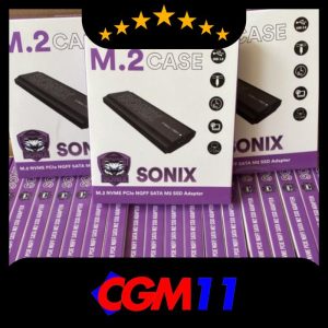 SONIX HDD EXTERNAL CASE ENCLOSURE 2.5" SATA NVME TYPE C cgm11computer